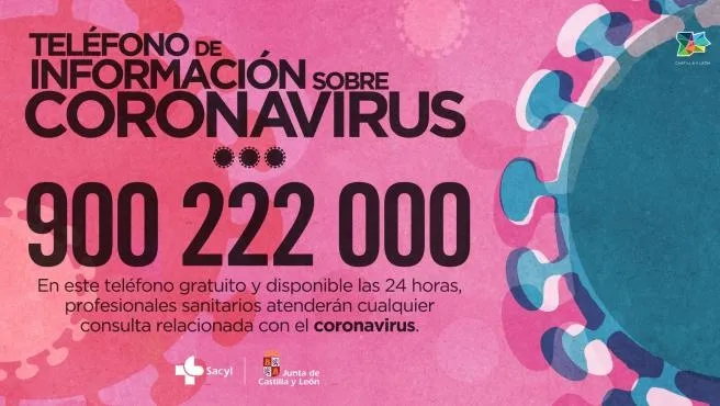 Teléfono de atención sobre coronavirus en Castilla y León