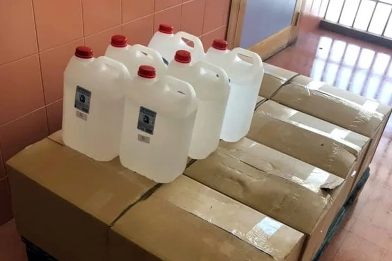 La Mancomunidad ha donado 200 litros de antiséptico al Centro de Salud