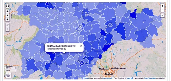 La zona básica de salud de Peñaranda contabiliza 52 casos de coronavirus