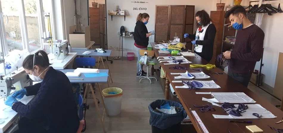 Taller donde se elaboran los elementos de seguridad