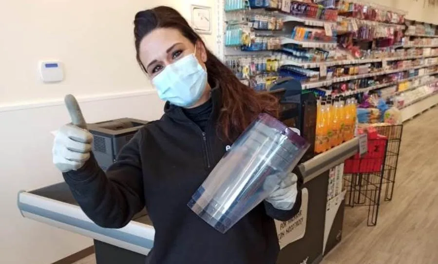 Uno de los establecimientos de Salamanca donde se entregaban máscaras protectoras