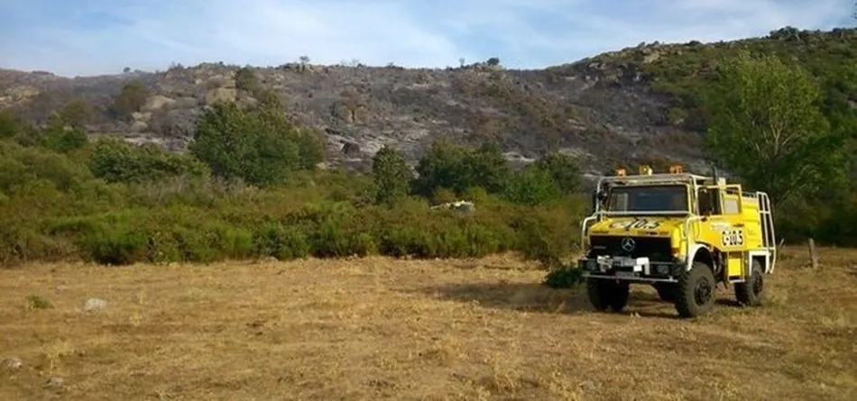 Operativo contra incendios, en una imagen de archivo
