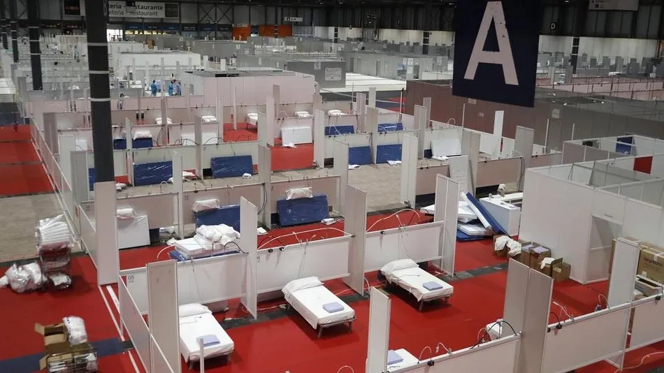 Hospital de campaña en Ifema. Foto: Comunidad de Madrid