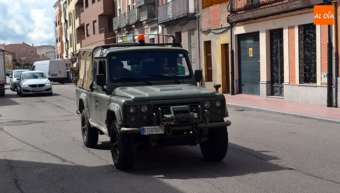 Efectivos del Regimiento de Ingenieros del Ejercito se han desplazado a Peñaranda para realizaba labores de patrulla