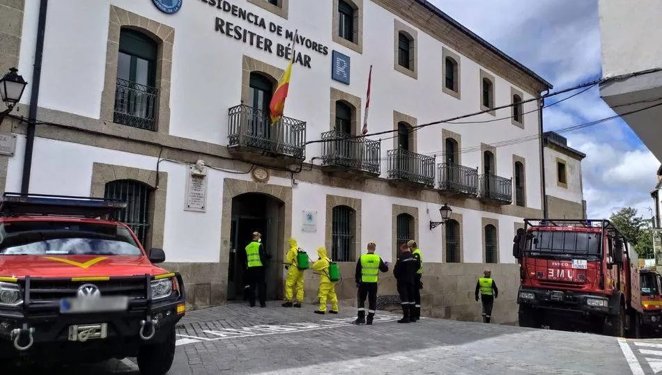 La UME trabaja en una residencia de mayores en Béjar