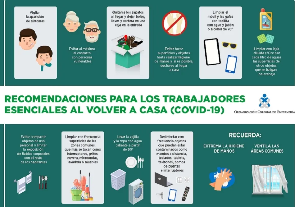 El Colegio Oficial de Enfermería expone los pasos que deben seguir los trabajadores al volver a...