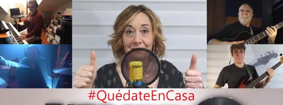 Integrantes del grupo Vinilo que han realizado esta versión