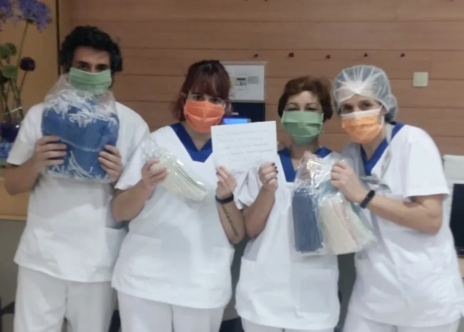 Villoruela llega a las 10.000 mascarillas