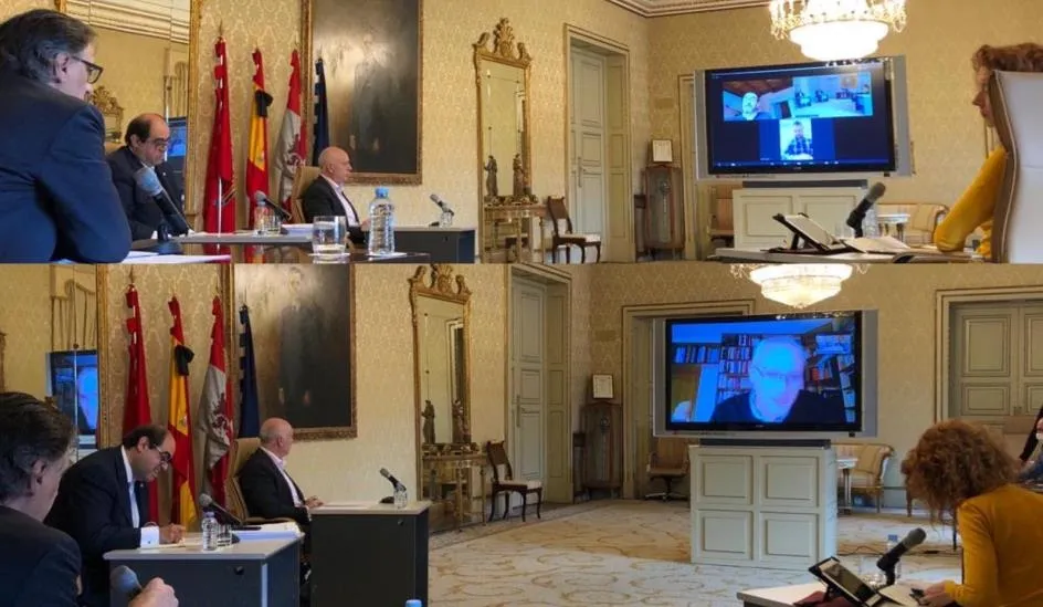 El alcalde, Carlos García Carbayo, ha presidido estas videoconferencias