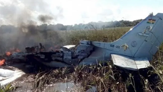 Estado en el que quedó la avioneta siniestrada - TVE