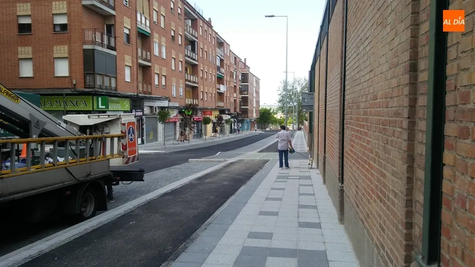 La nueva imagen de la calle La Alberca, en el barrio San Bernardo