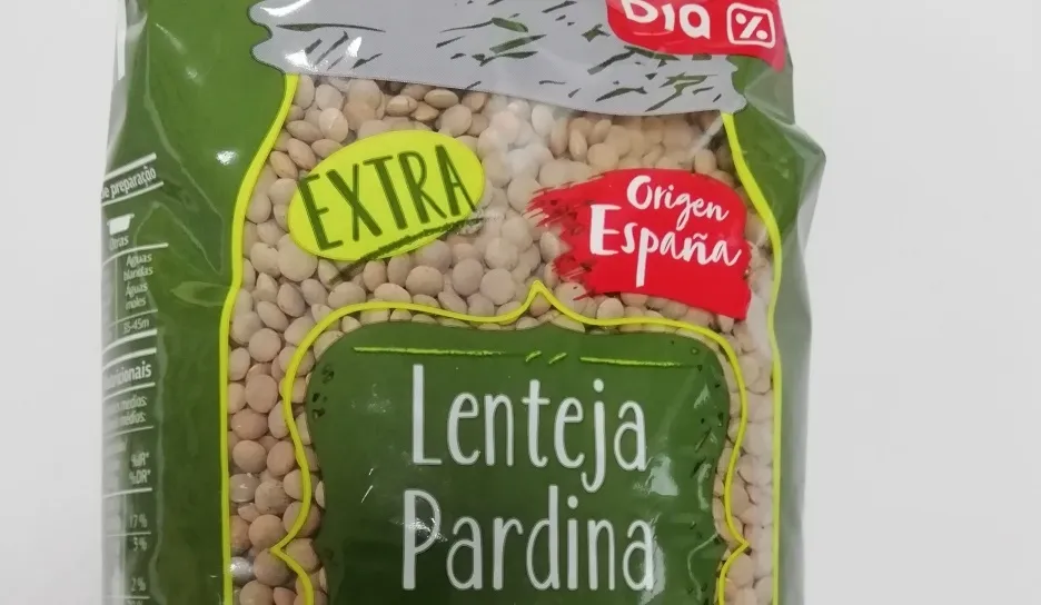 Paqueta de las lentejas que denuncia UPA y venden en los supermercados Dia