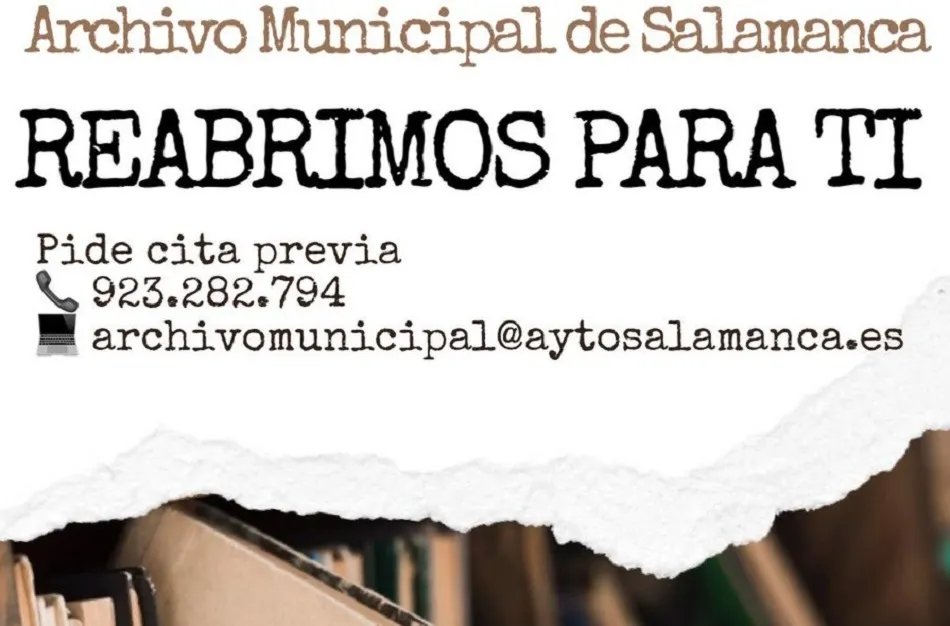 El Archivo Municipal abrirá el lunes para la atención presencial, que se solicitará con cita...