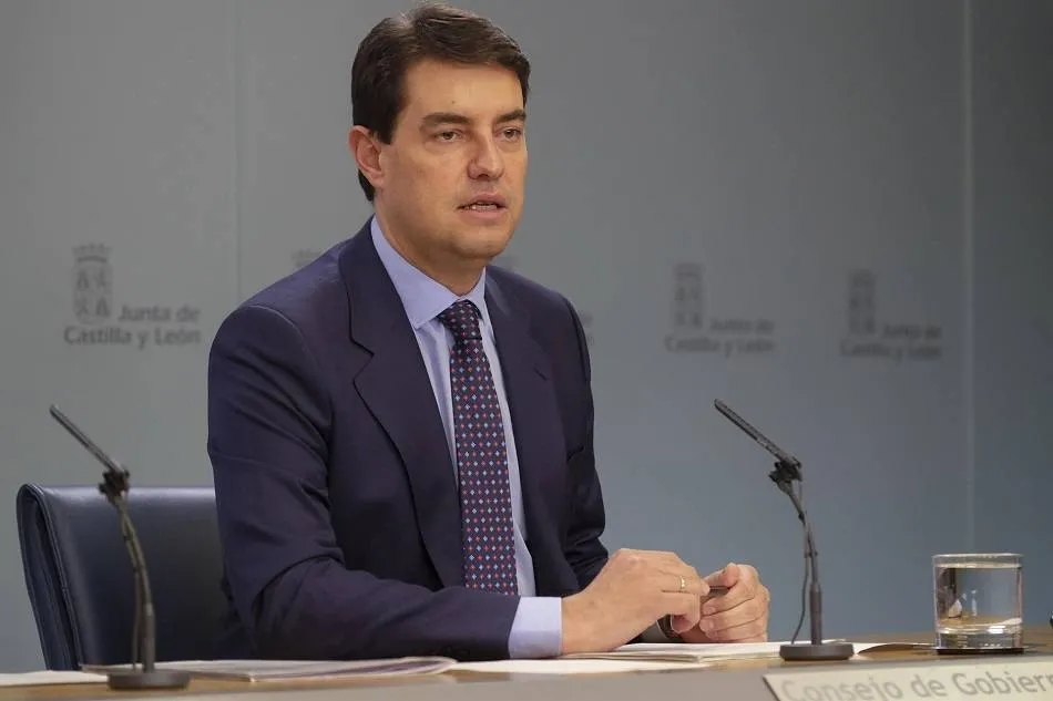 El consejero de la Presidencia de la Junta de Castilla y León, Ángel Ibáñez