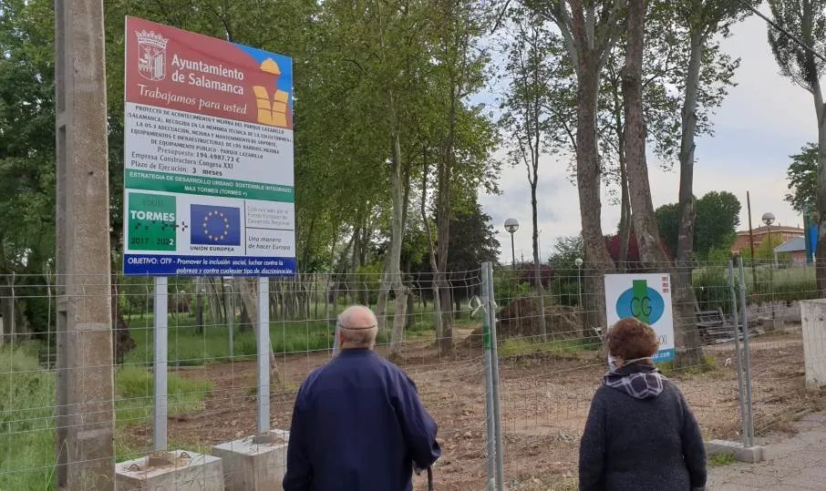 Obras en el Parque Lazarillo