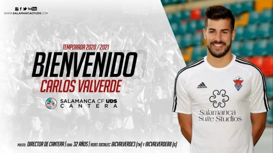 Carlos Valverde será el coordinador de la cantera del Salamanca UDS