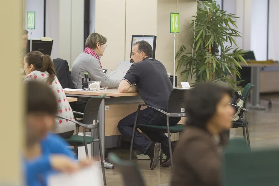 Imagen de archivo de una oficina de empleo