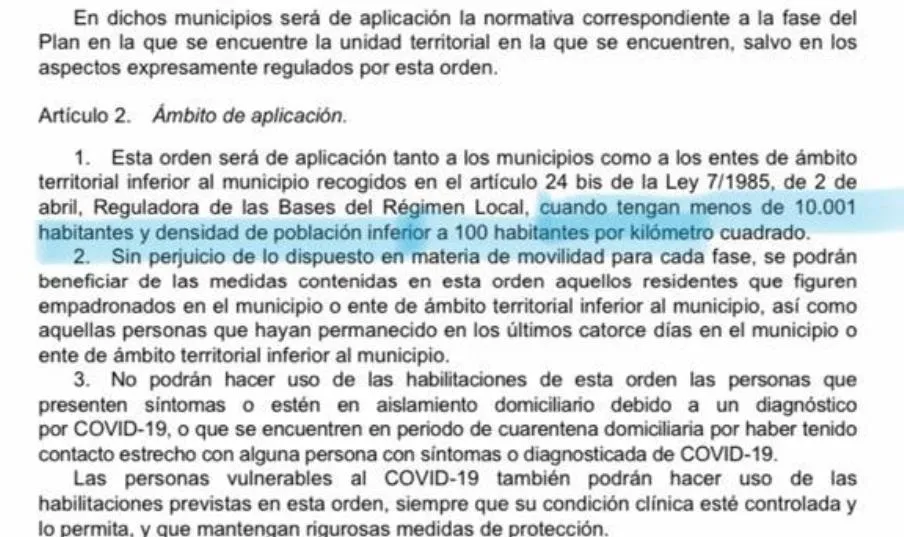 Las franjas horarias acaban para las localidades con menos de 10.000 vecinos, si no superan los 100 ...