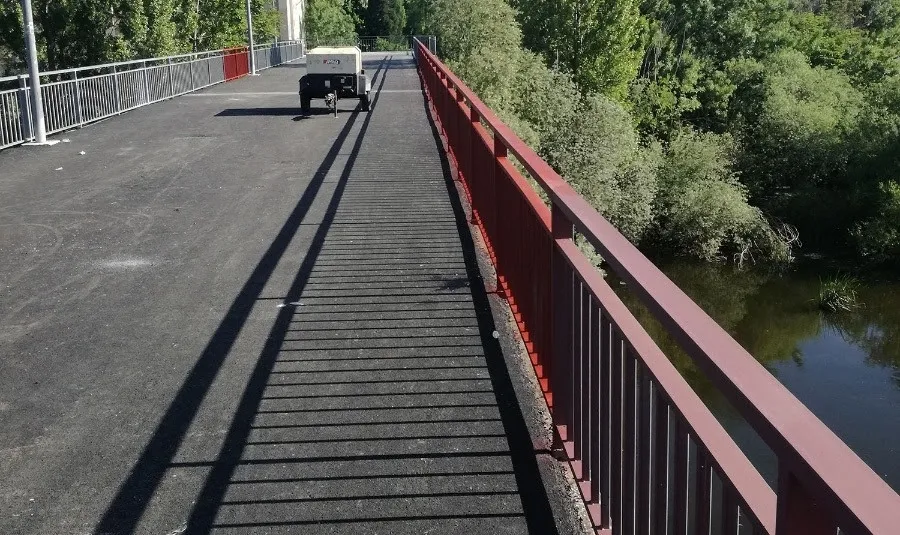 Pasarela nueva impulsión en Tejares