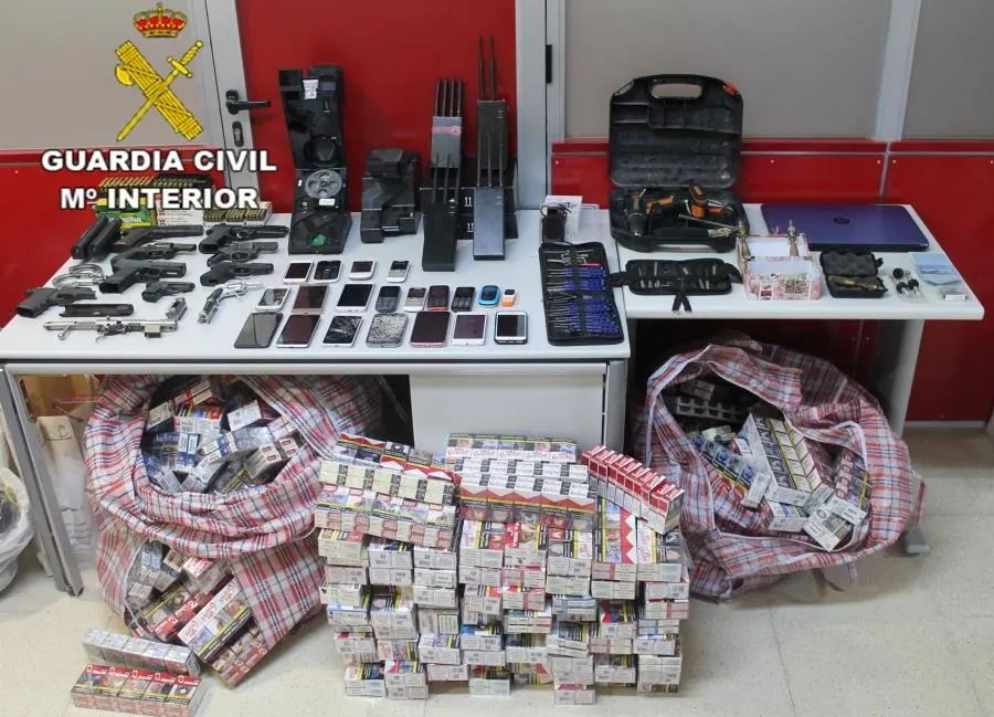 Material de la segunda fase de la operación Ludicras. Foto GUARDIA CIVIL