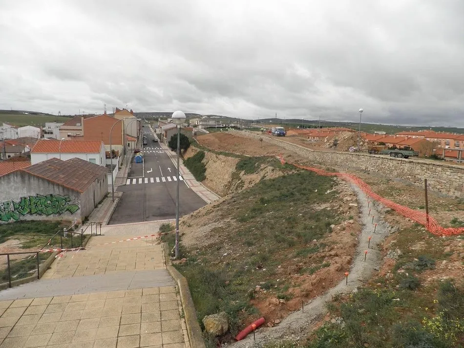 Trabajos en el parque de Chamberí