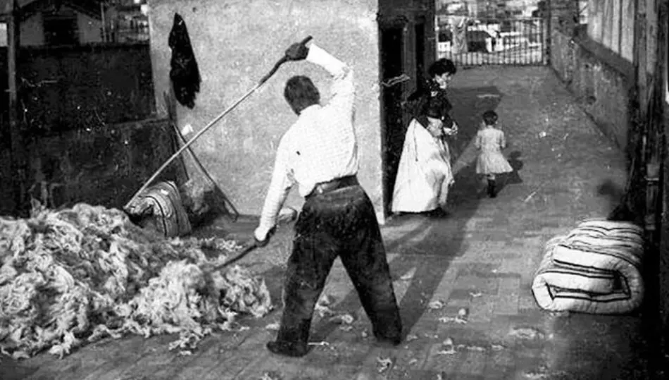 El colchonero que vareaba la lana