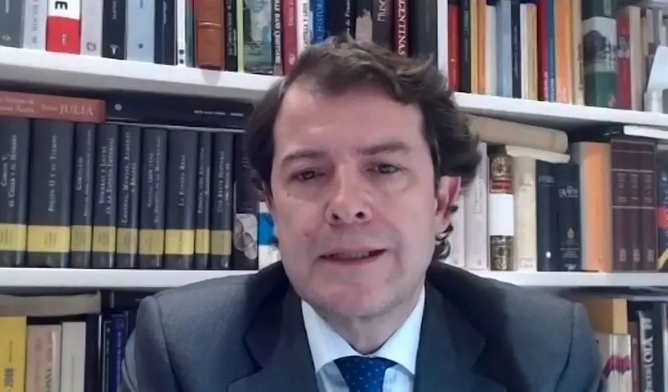 El presidente de la Junta de Castilla y León, Alfonso Fernández Mañueco