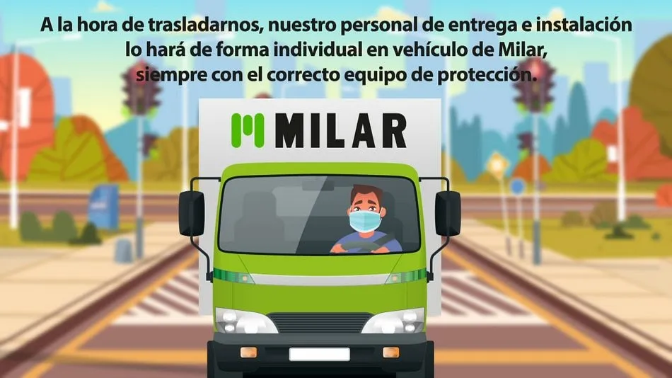 Milar ofrece un servicio a domicilio con un estricto protocolo contra el coronavirus