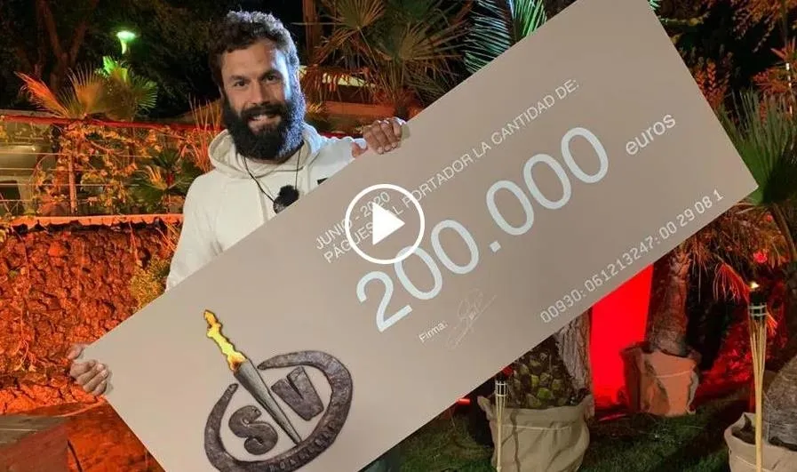 Jorge Pérez, ganador de Supervivientes 2020. Foto Tele 5