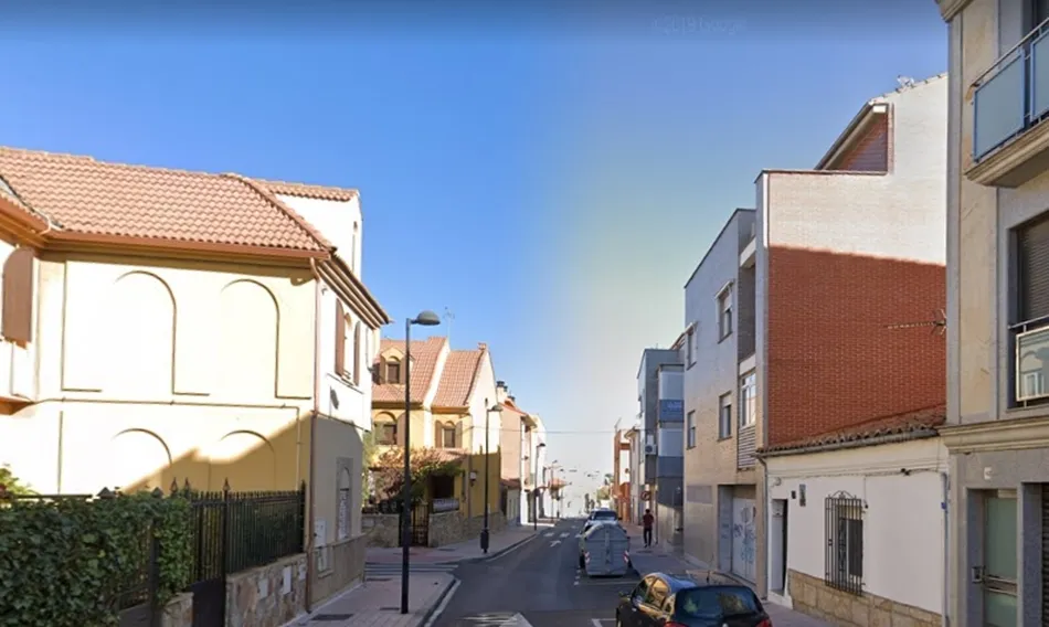 Calle Camino de Miranda, en el Teso de la Feria