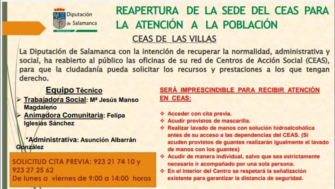 El Centro de Acción Social vuelve a abrir al público