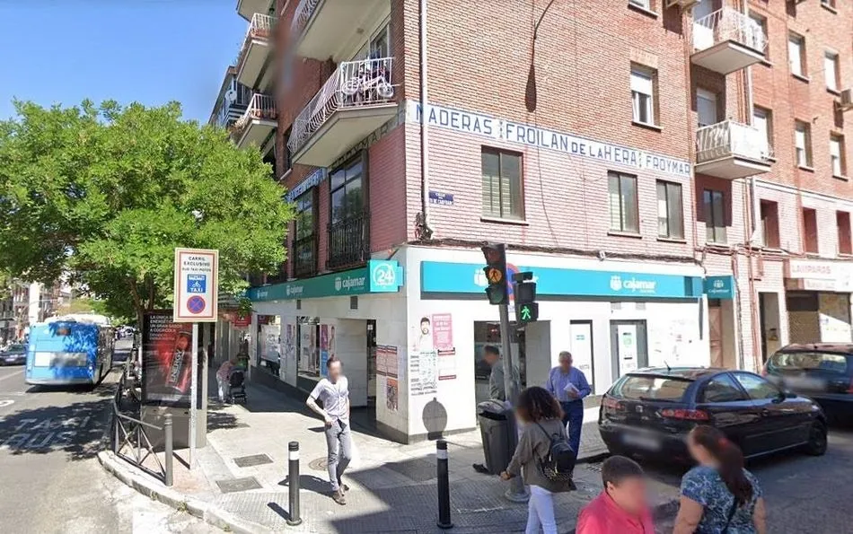 Imagen de la zona del distrito de Puente de Vallecas donde se produjo el apuñalamiento de un indigente tras defender a una mujer que estaba siendo insultada. - GOOGLE MAPS