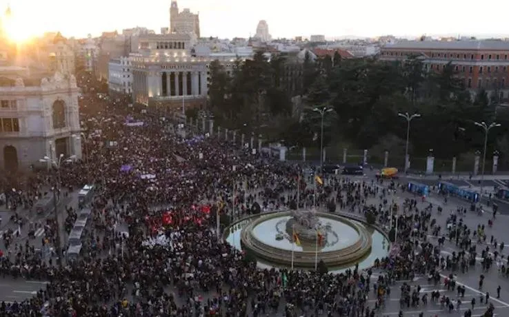 Manifestación del 8M de 2020 en Madrid - Jesús Hellín - Europa Press