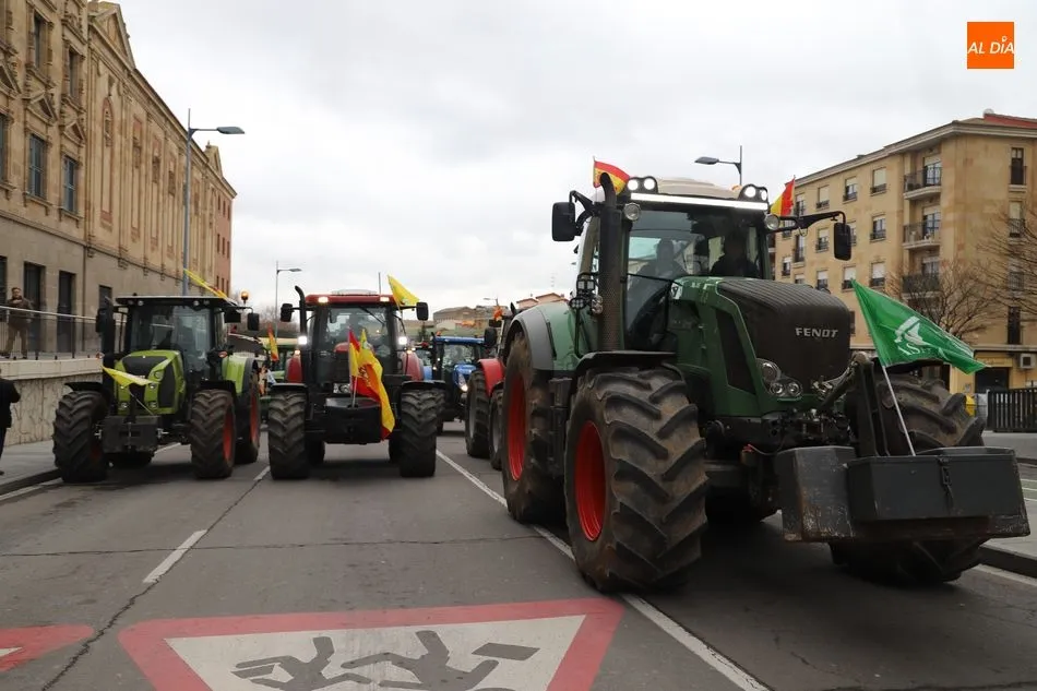 Tractores en una manifestación celebrada en Salamanca - Archivo