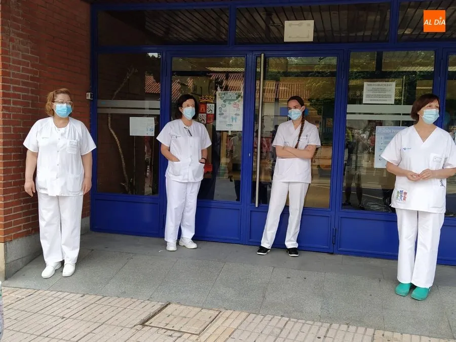 Profesionales sanitarios del Centro de Salud de la Alamedilla