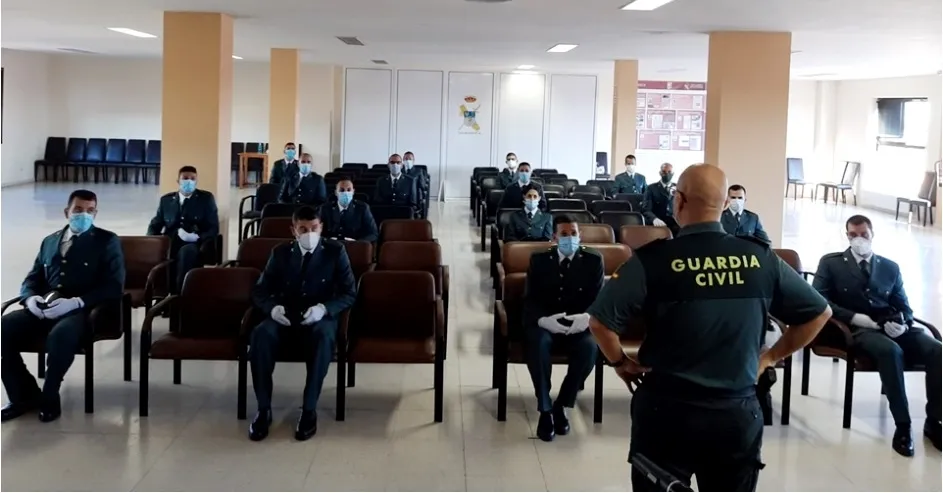 Acto de bienvenida a los nuevos agentes en la Comandancia de Salamanca