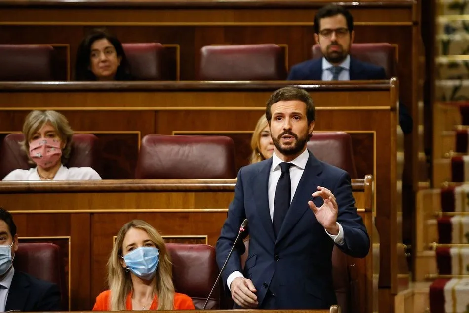 El líder del PP, Pablo Casado. - Congreso de los Diputados