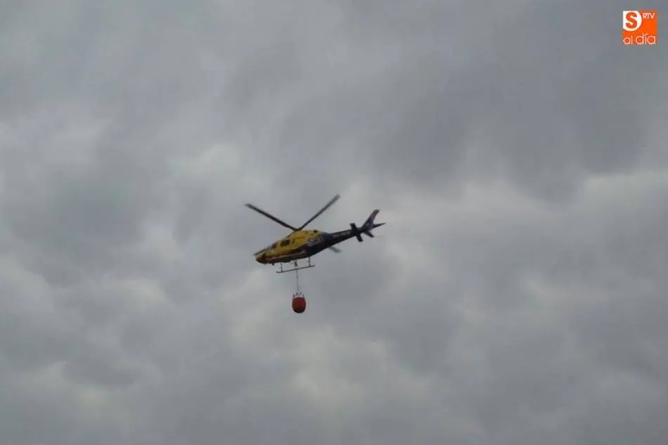 Las tormentas provocan pequeños incendios en diferentes provincias de Castilla y León 