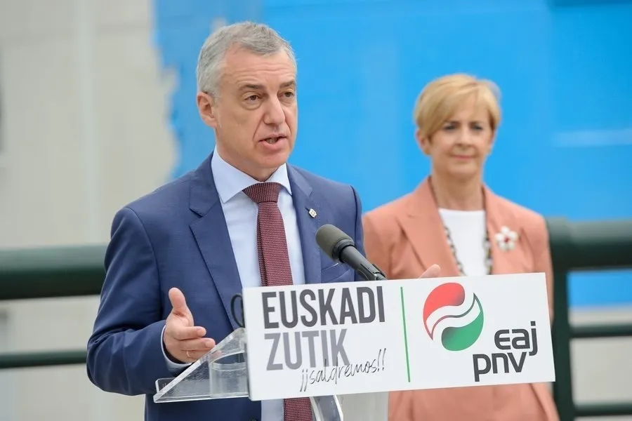 El lehendakari, Iñigo Urkullu, en un acto electoral en Hernani - PNV
