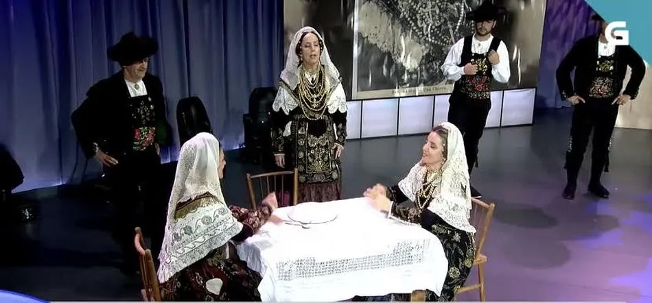 Actuación del grupo charro en el programa Luar - TVG