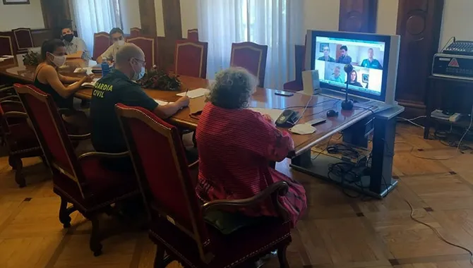 La subdelegada del gobierno encabezaba la Junta de Seguridad de Peñaranda junto a la alcaldesa Carmen Ávila