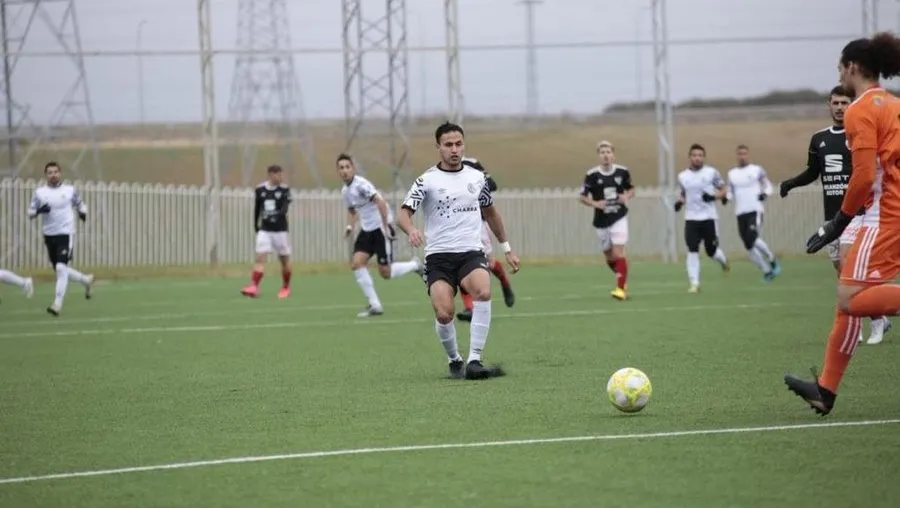 Javi Medina, en un partido con el filial del Salamanca UDS. Foto Salamanca UDS
