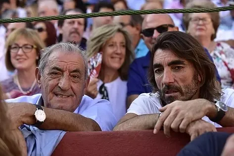 Juan José y Javier Hidalgo en una corrida de toros Gtres