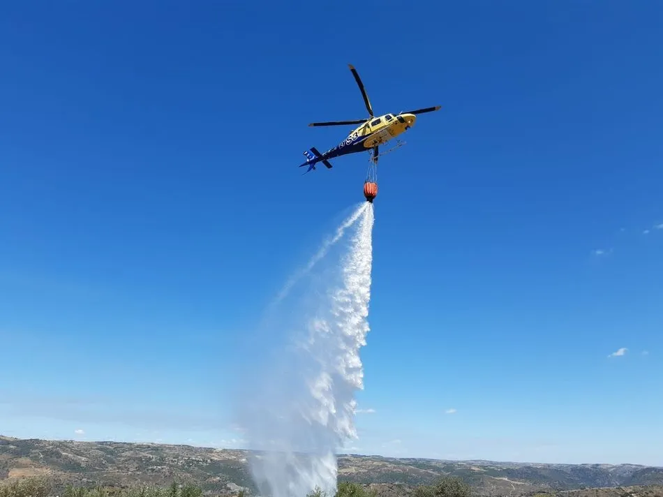 Declarado un incendio en Villarino en las proximidades del casco urbano  