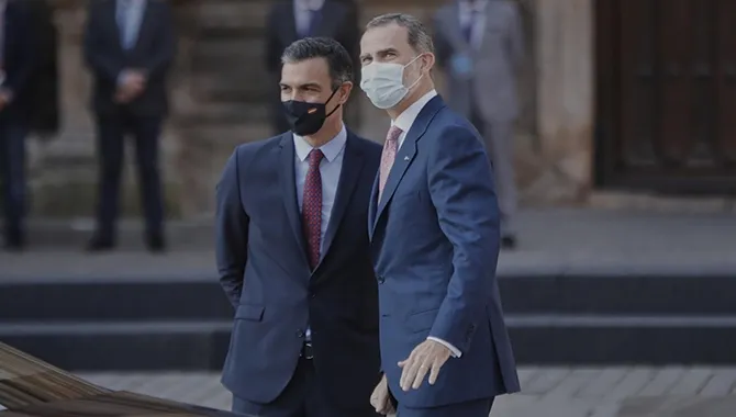 El presidente del Gobierno, Pedro Sánchez y el Rey Felipe VI. EP