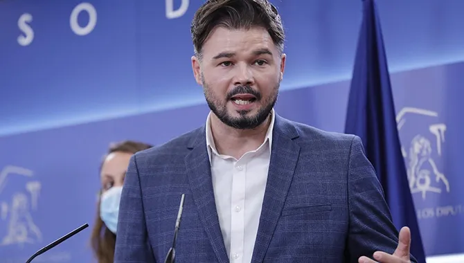 El portavoz de ERC en el Congreso, Gabriel Rufián. EP