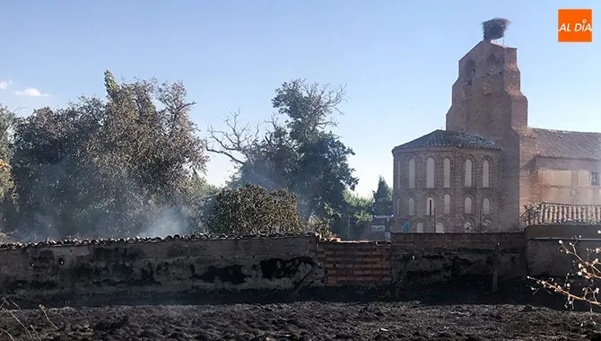 Incendido declarado en la localidad de Turra de Alba