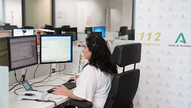 Sala del 112, Junta de Andalucía. EP