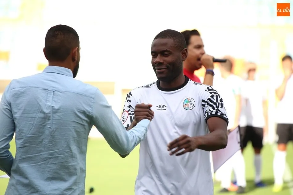 Aldo One en su presentación del año pasado con el Salamanca UDS