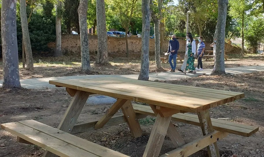 Visita del alcalde, Carlos García Carbayo, al parque Lazarillo de Tormes